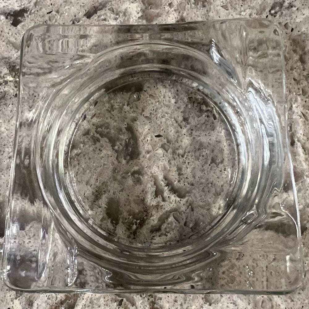 Clear Glass Ashtray